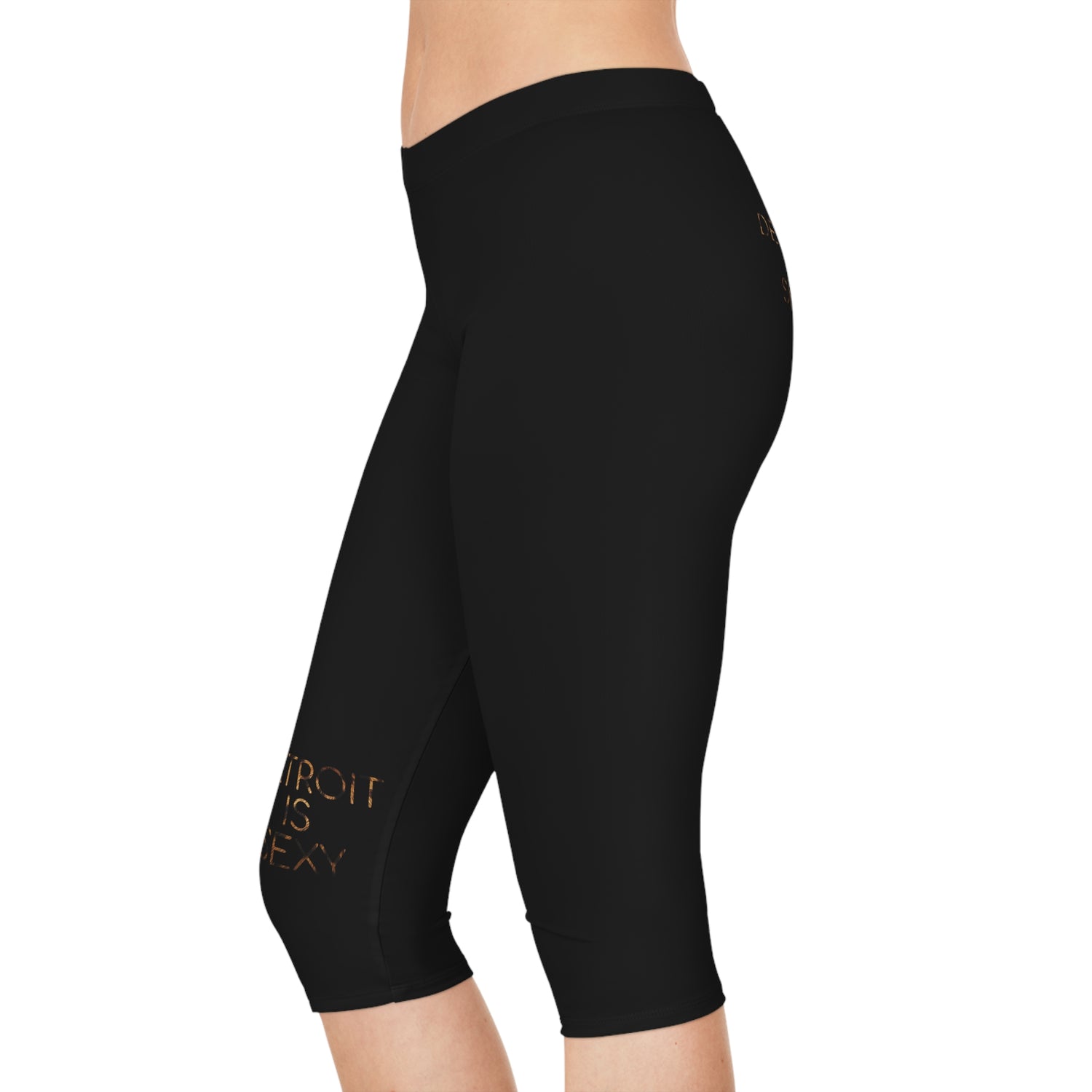 Detroit is Sexy Animal Print Capri Leggings - Tonyalicious Tees