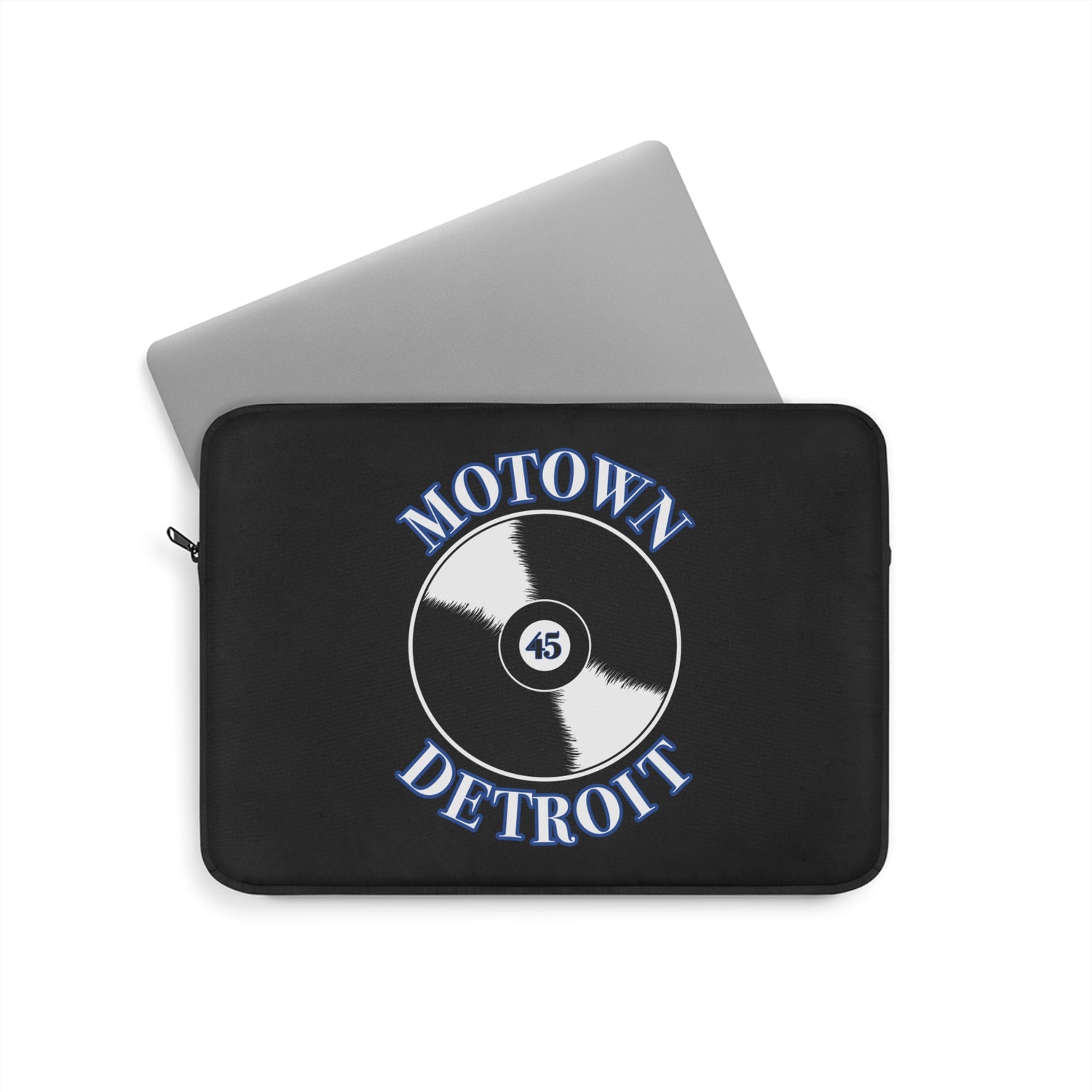 Motown Detroit 45 Laptop Sleeve - Blue - Tonyalicious Tees