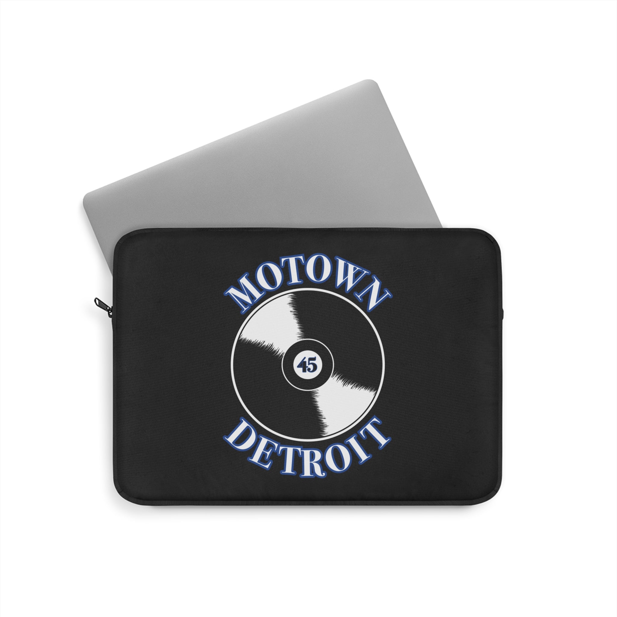Motown Detroit 45 Laptop Sleeve - Blue - Tonyalicious Tees