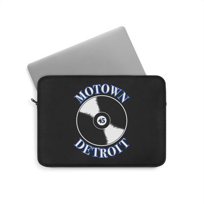 Motown Detroit 45 Laptop Sleeve - Blue - Tonyalicious Tees