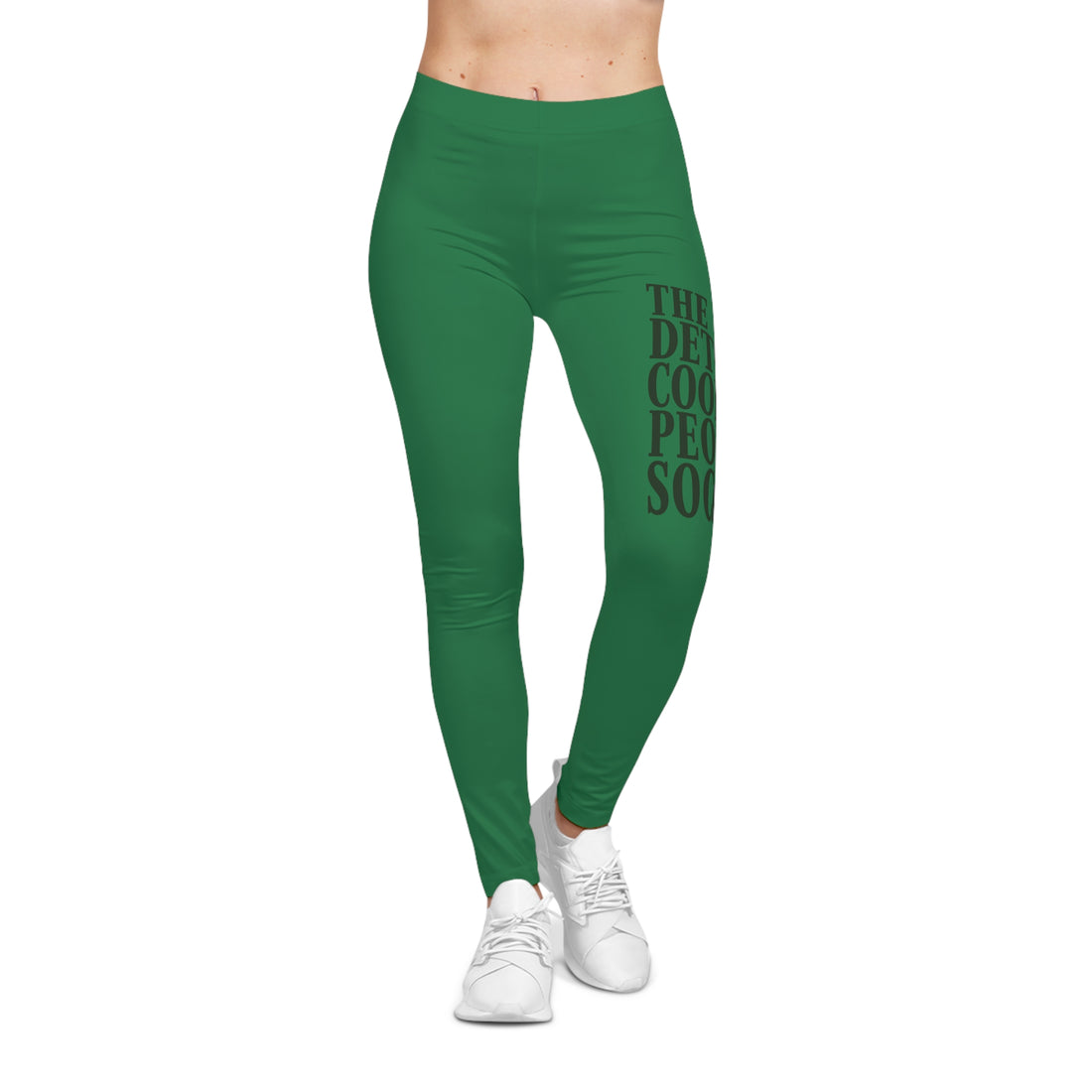 The Detroit Cool People Society Printed Leggings - Green - Tonyalicious Tees