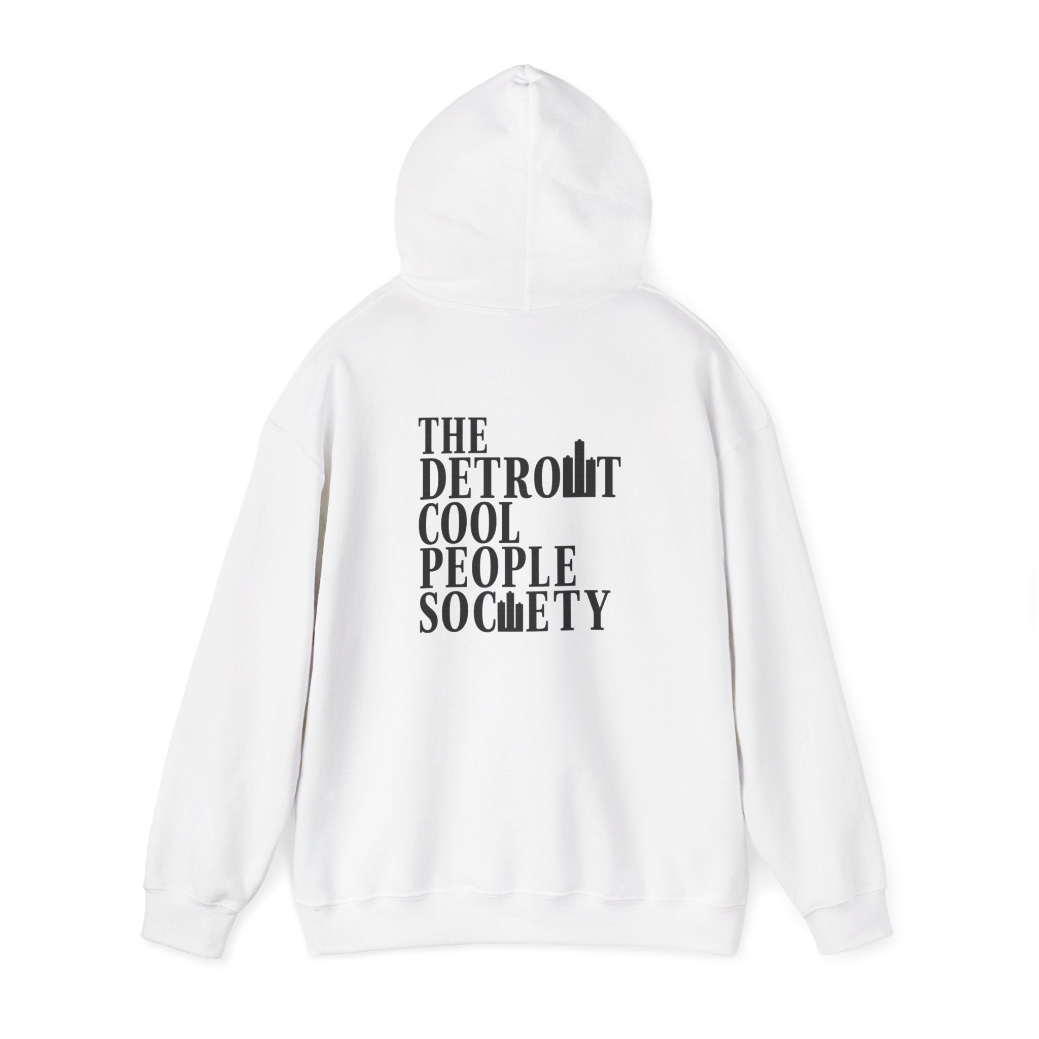 The Detroit Cool People Society Hoodie - Front and Back print - Tonyalicious Tees