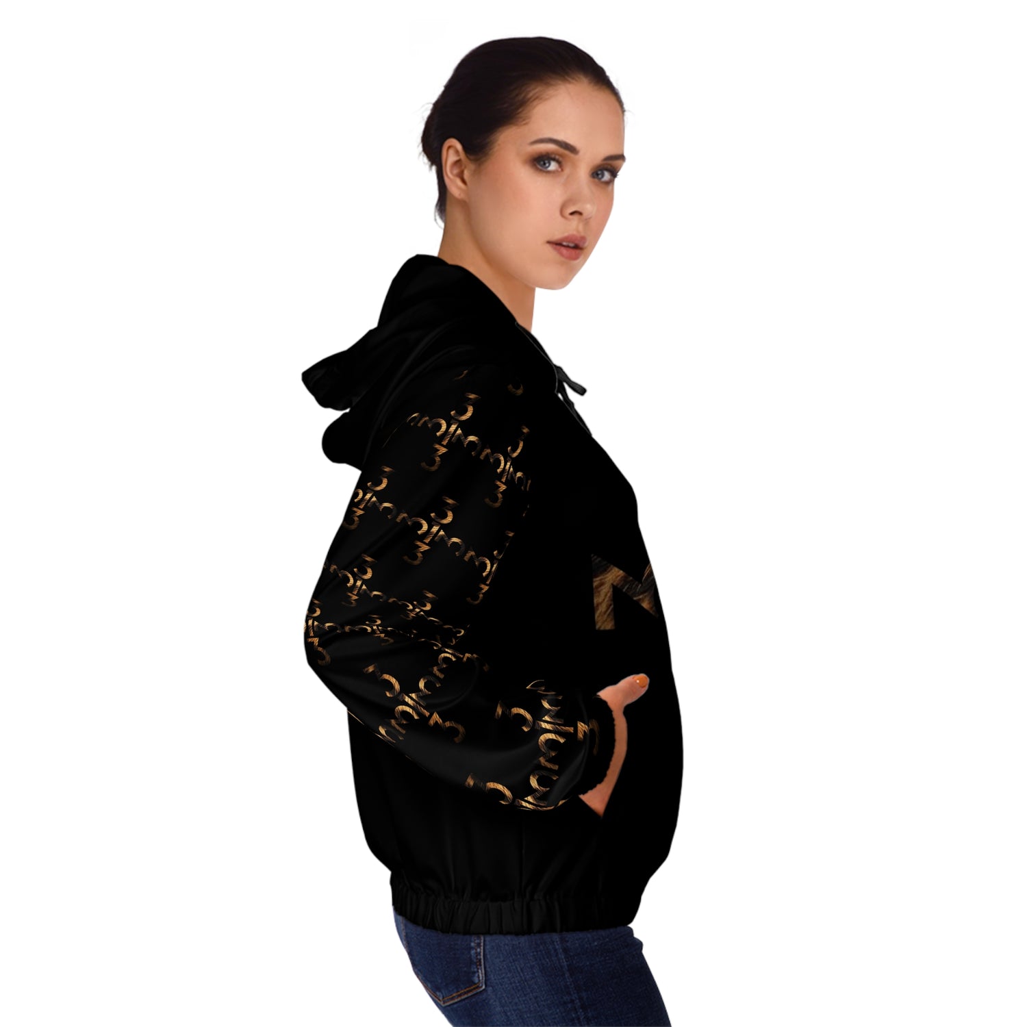 Twisted 313 Women’s Bold Animal Print Lightweight Zip Hoodie - Tonyalicious Tees