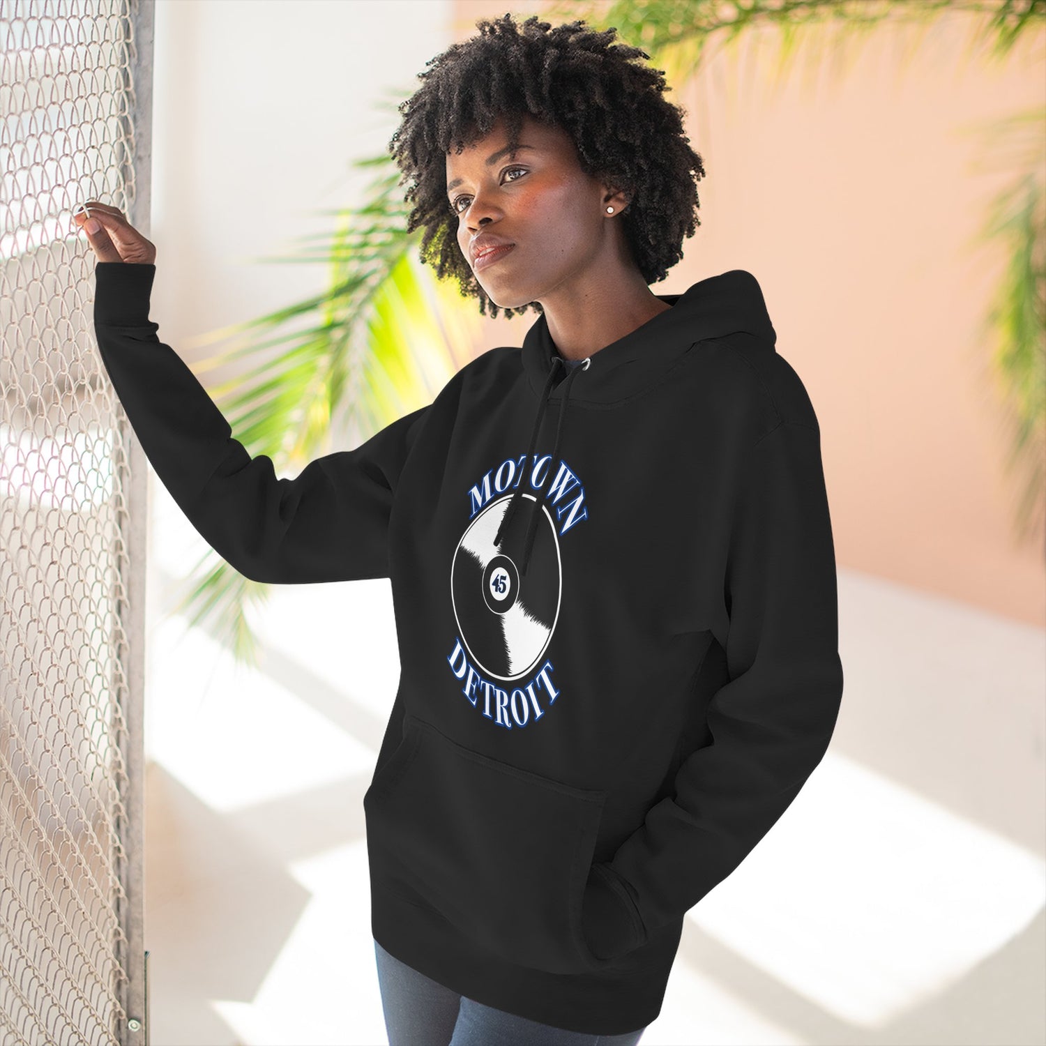 Motown 45 Hoodie - Blue - Tonyalicious Tees