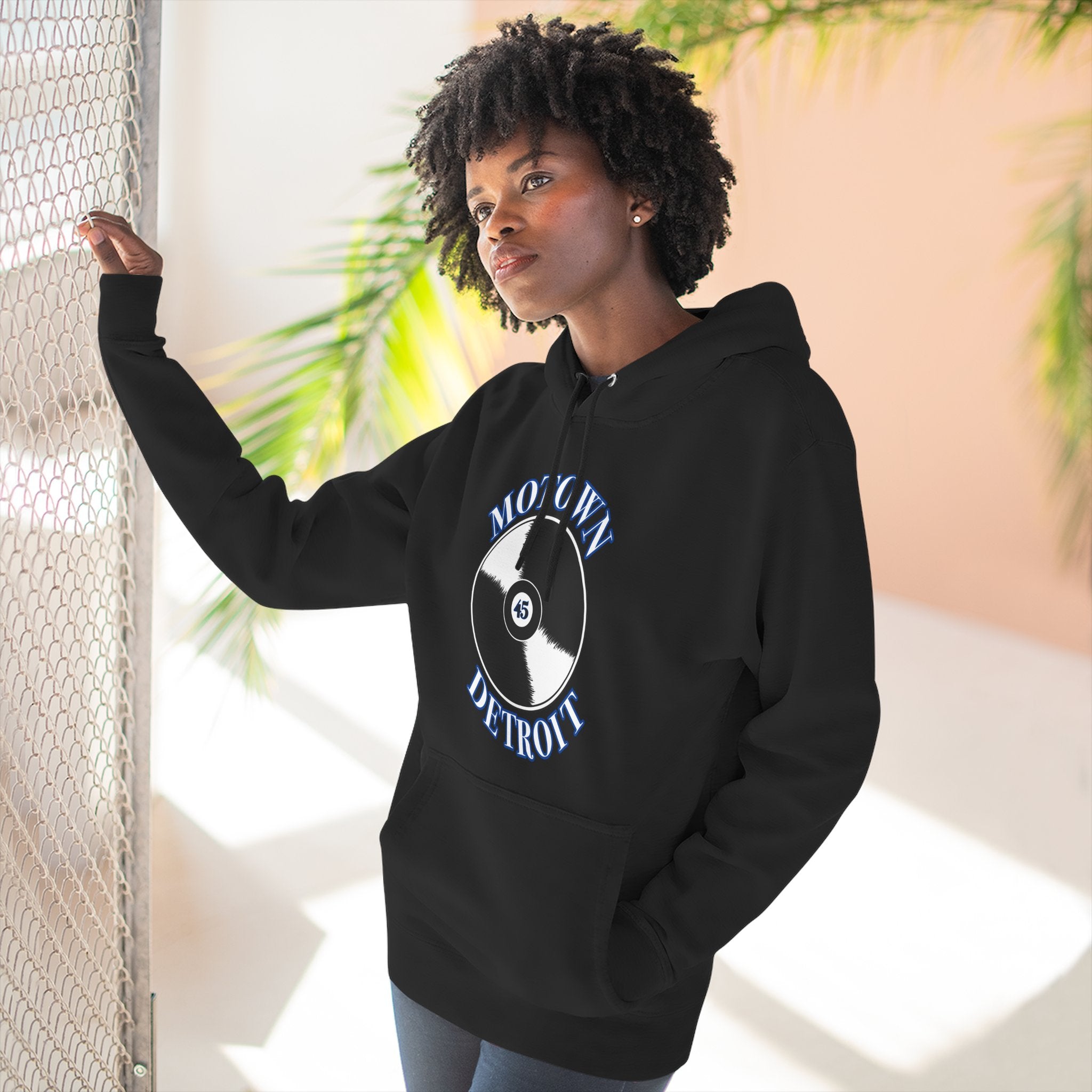 Motown 45 Hoodie - Blue - Tonyalicious Tees