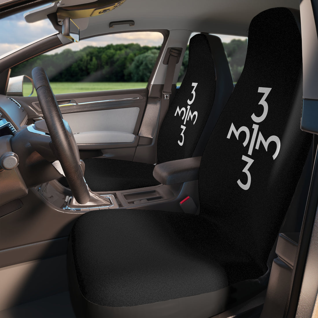 Twisted 313 Car Seat Covers - Black - Tonyalicious Tees