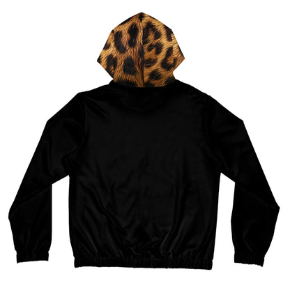 Sexy Leopard Print Zip Hoodie