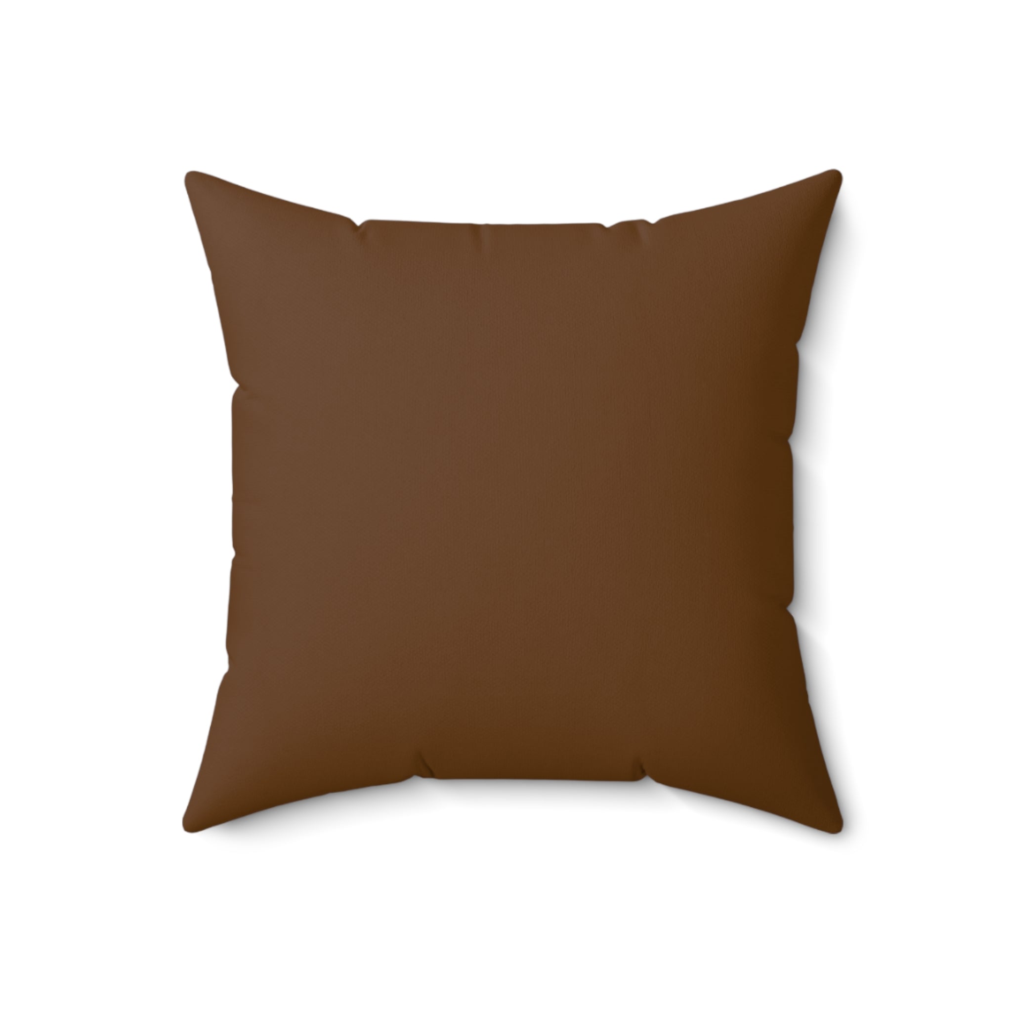 Twisted 313 Square Pillow — Brown