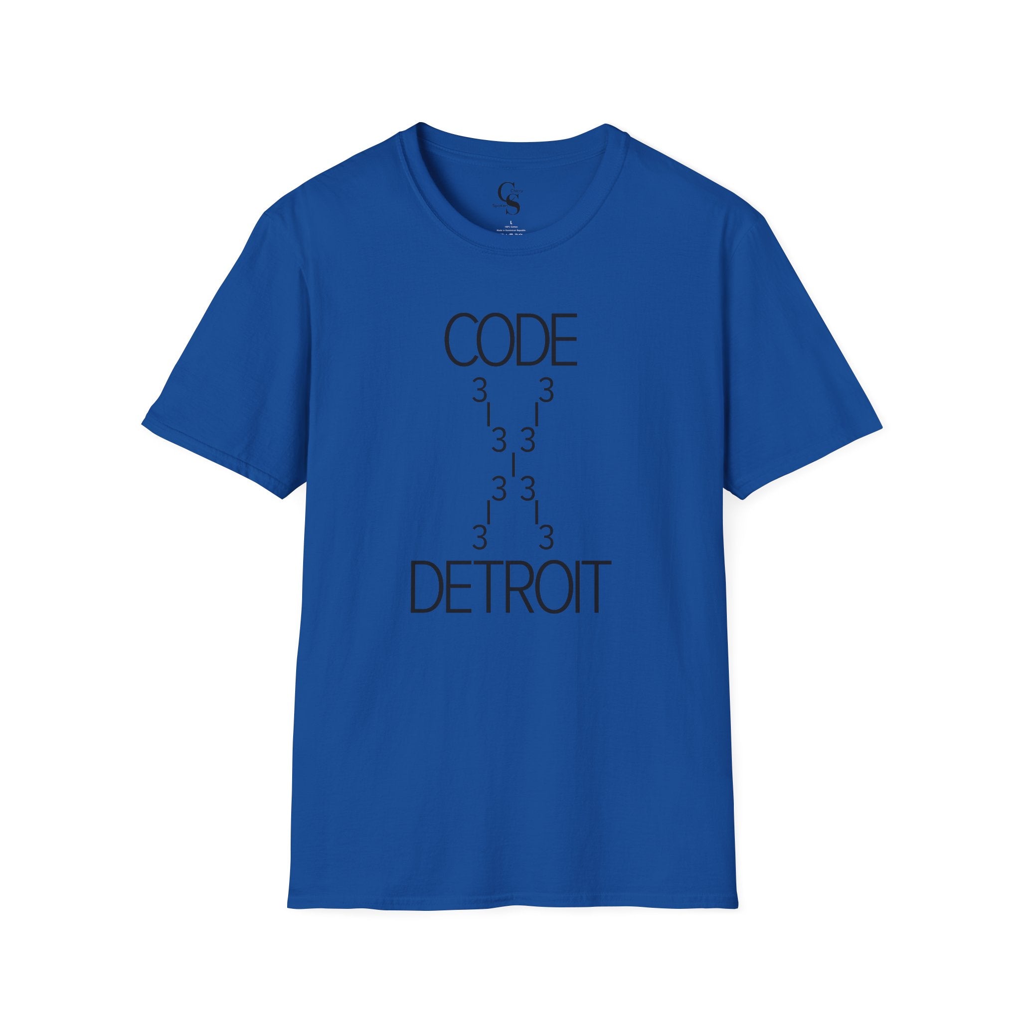 Code 313 Detroit Tee - Black Print - Tonyalicious Tees