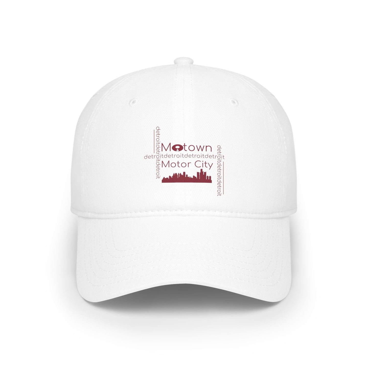 Motown Motor City Baseball Cap - Red - Tonyalicious Tees