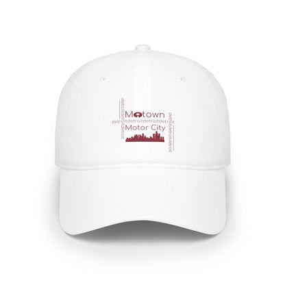 Motown Motor City Baseball Cap - Red - Tonyalicious Tees