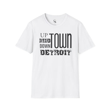 Up, Mid, Downtown Detroit Tee - Tonyalicious Tees