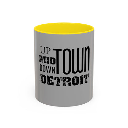 Up, Mid, Downtown Detroit Mug - Tonyalicious Tees