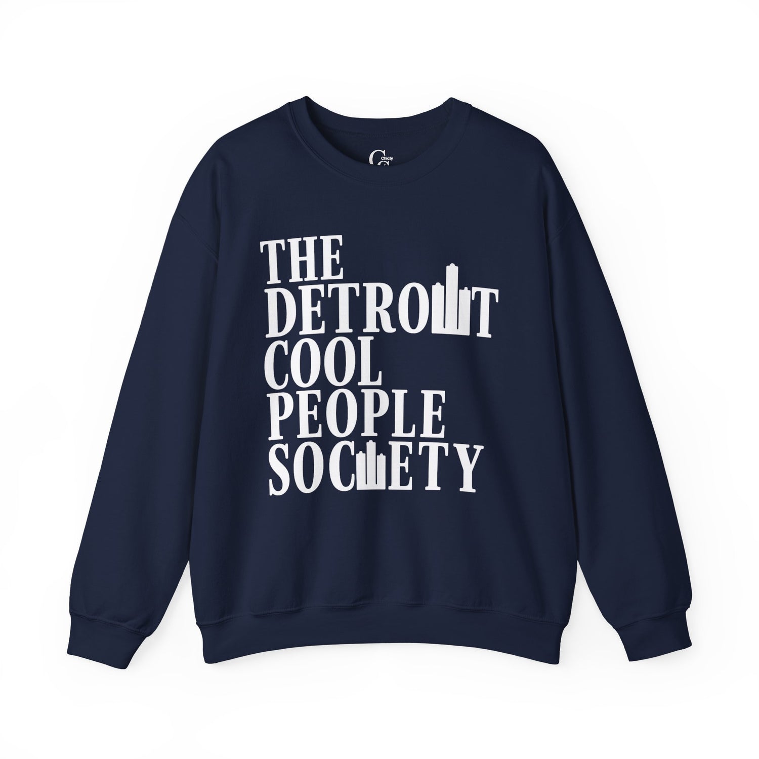 Detroit Cool People Society Crewneck Sweatshirt - Tonyalicious Tees