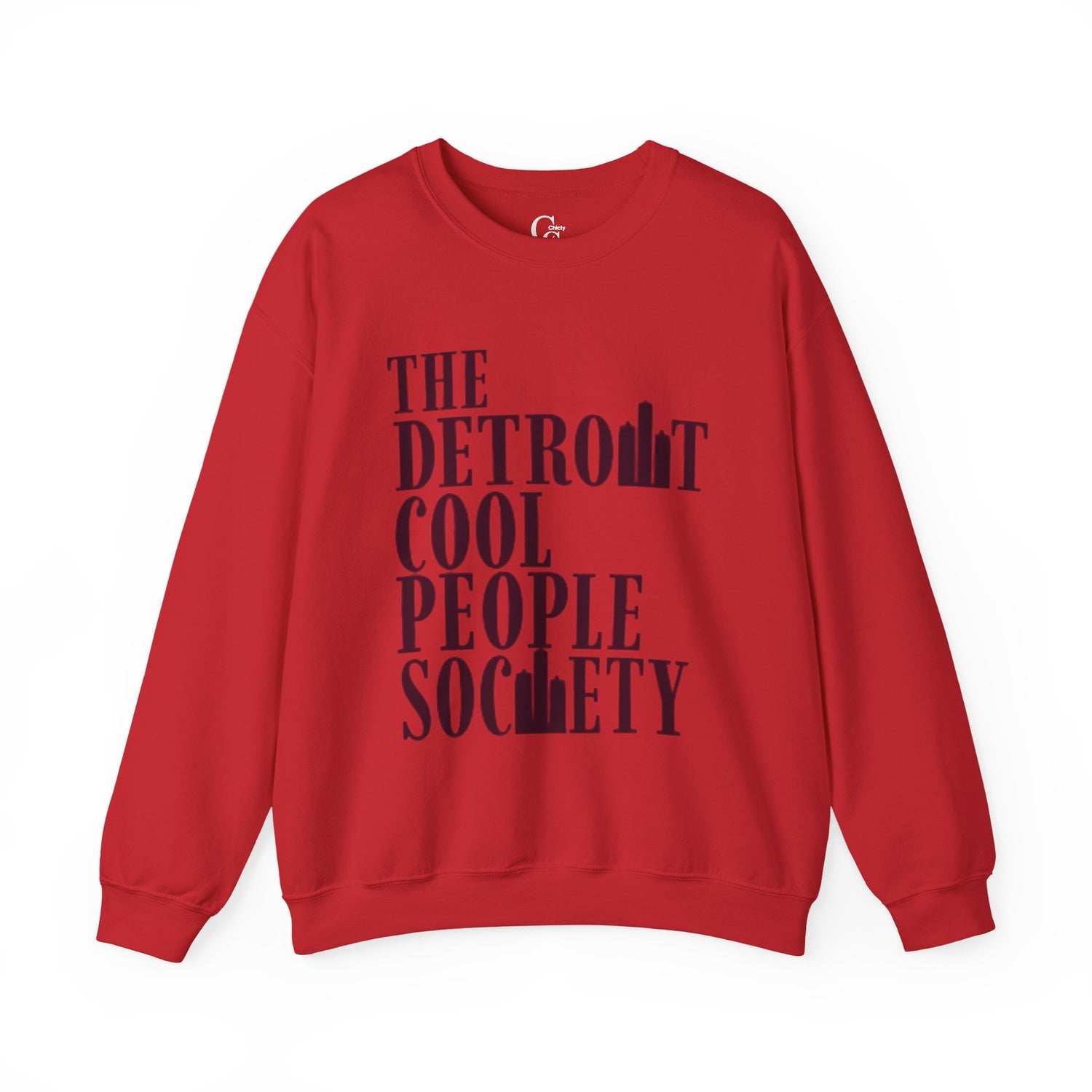 Detroit Cool People Society Crewneck Sweatshirt - Tonyalicious Tees