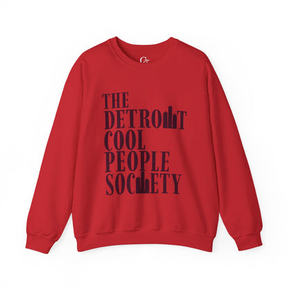 Detroit Cool People Society Crewneck Sweatshirt - Tonyalicious Tees