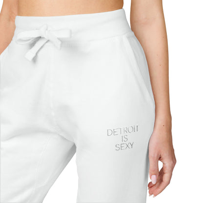 Detroit Is Sexy Unisex Fleece Embroidered Joggers - Tonyalicious Tees