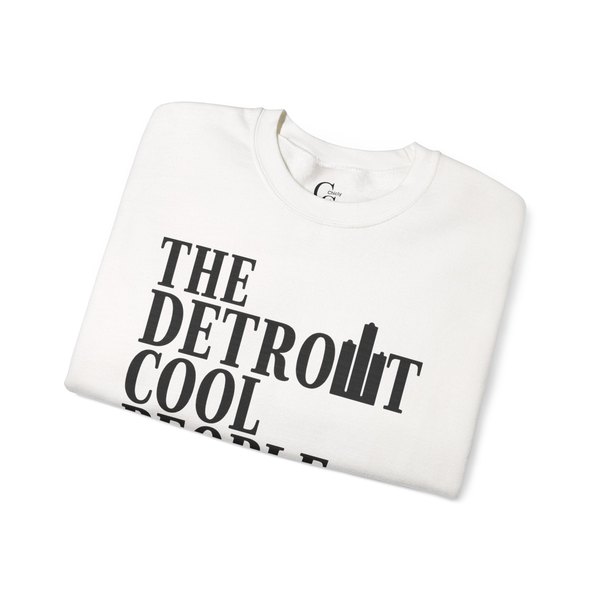 Detroit Cool People Society Crewneck Sweatshirt - Tonyalicious Tees