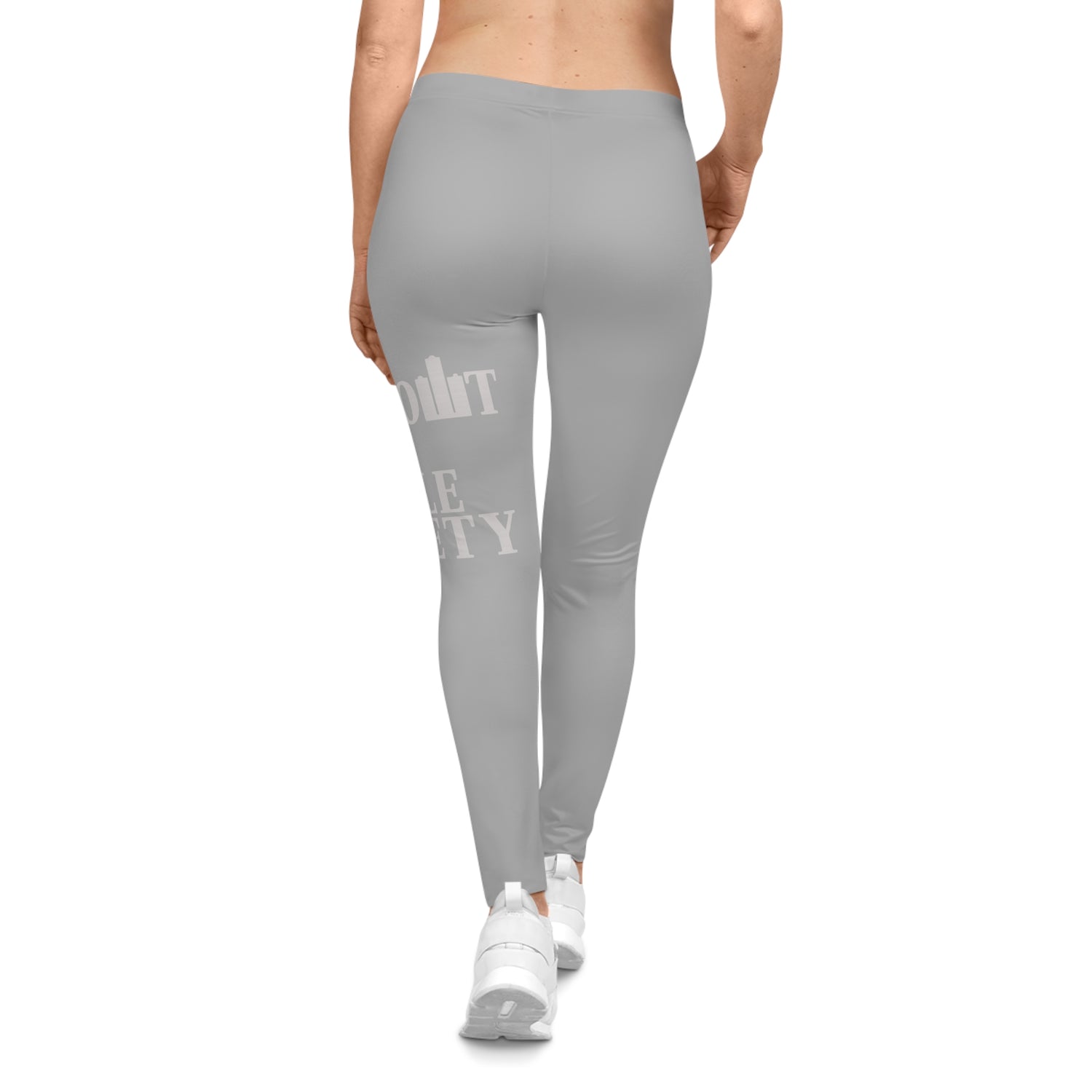 The Detroit Cool People Society Printed Leggings - Grey - Tonyalicious Tees