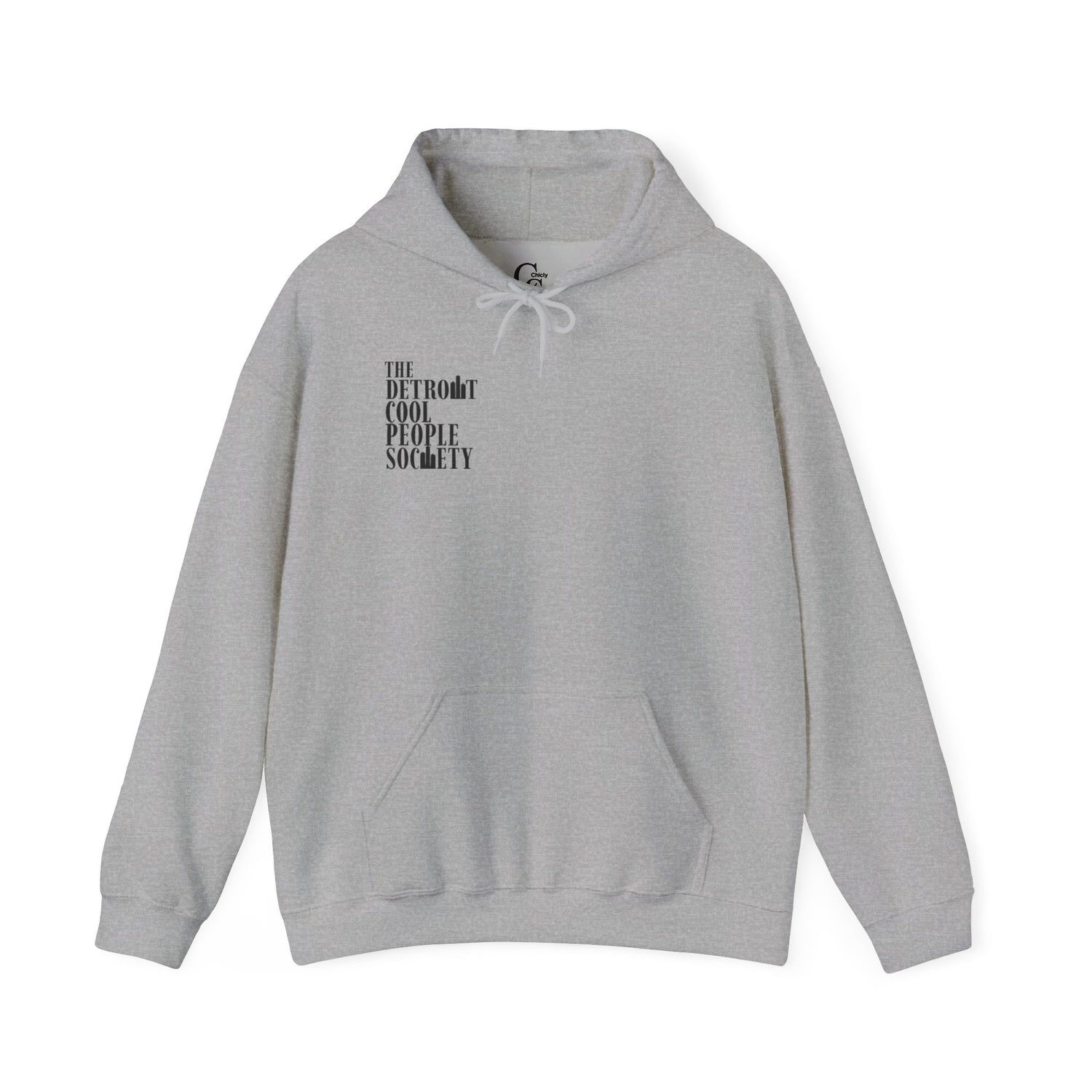 The Detroit Cool People Society Hoodie - Front and Back print