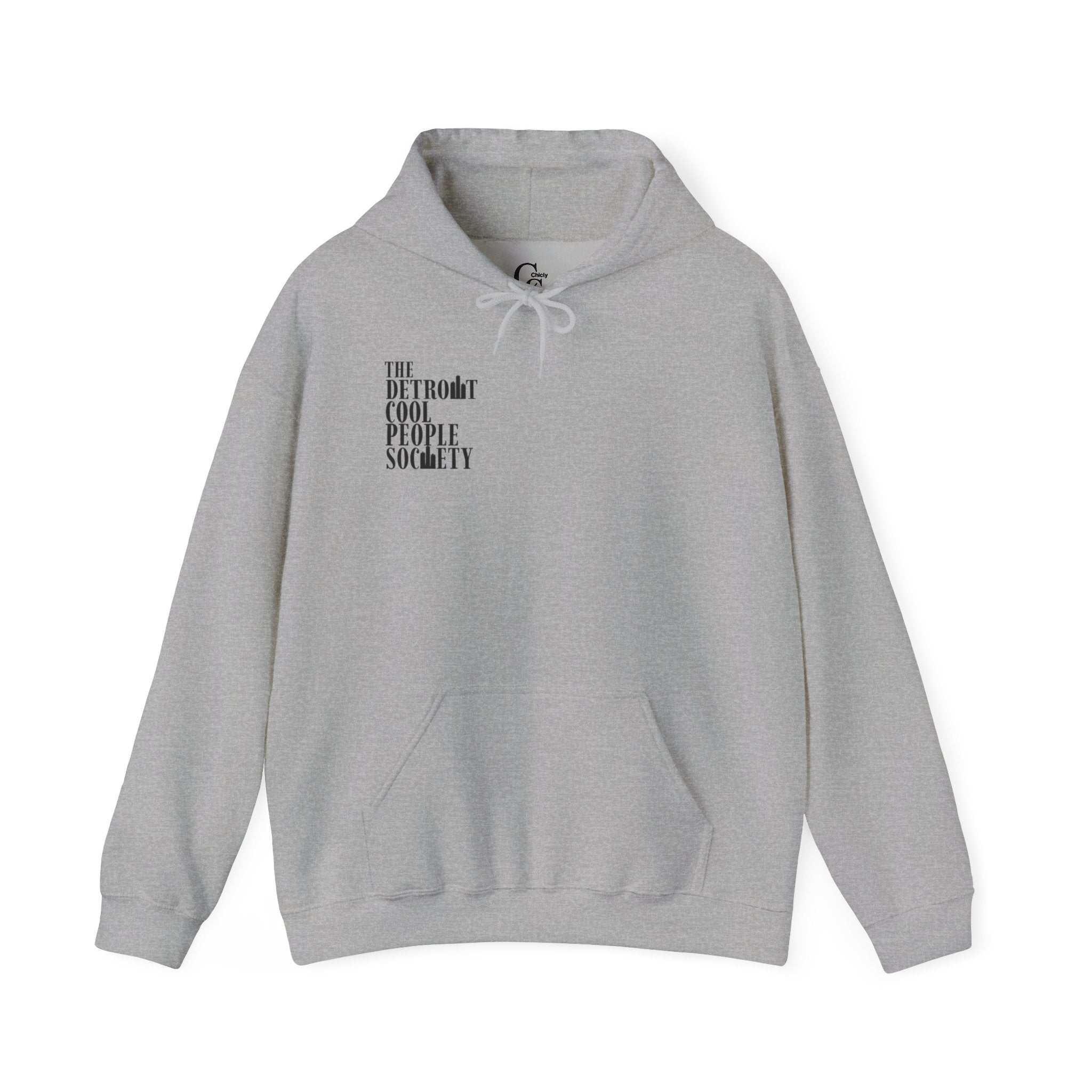 The Detroit Cool People Society Hoodie - Front and Back print