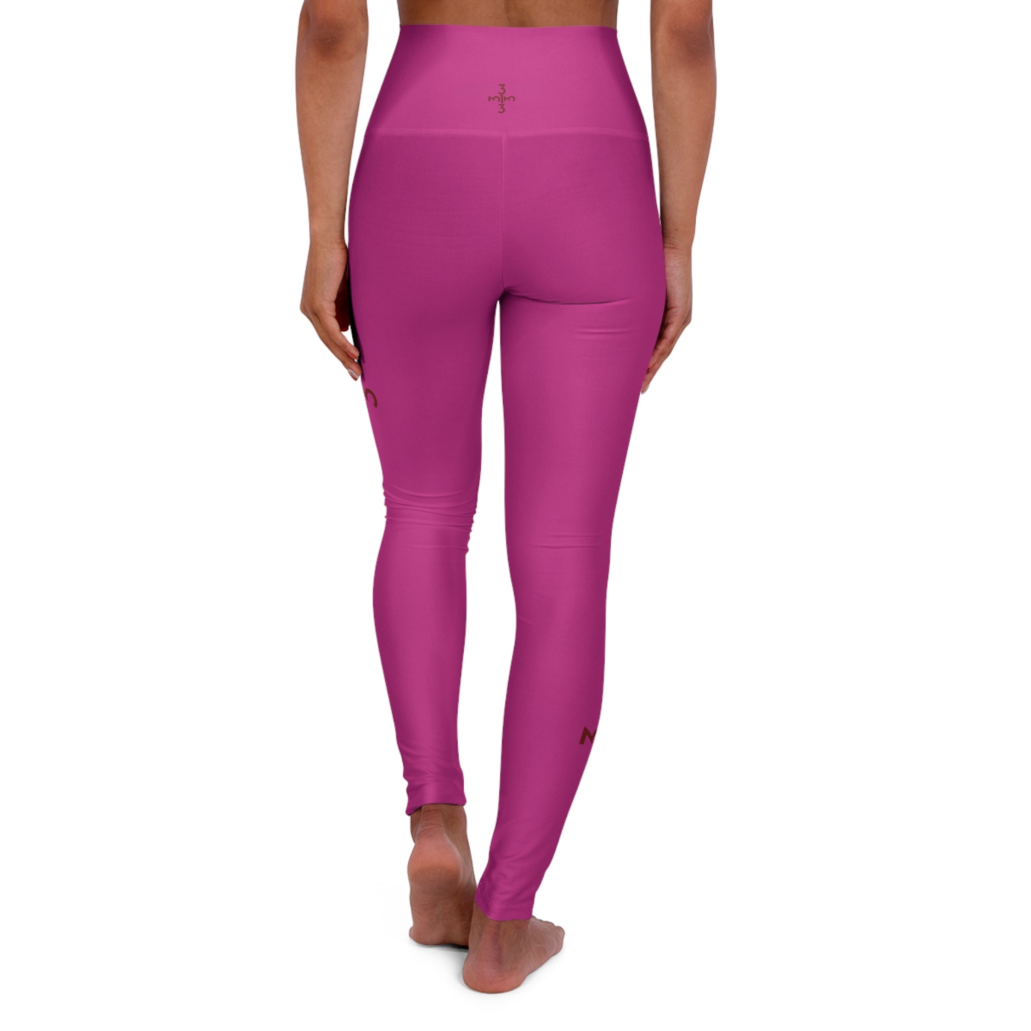 Twisted 313 Fuchsia High Waisted Yoga Leggings - Tonyalicious Tees