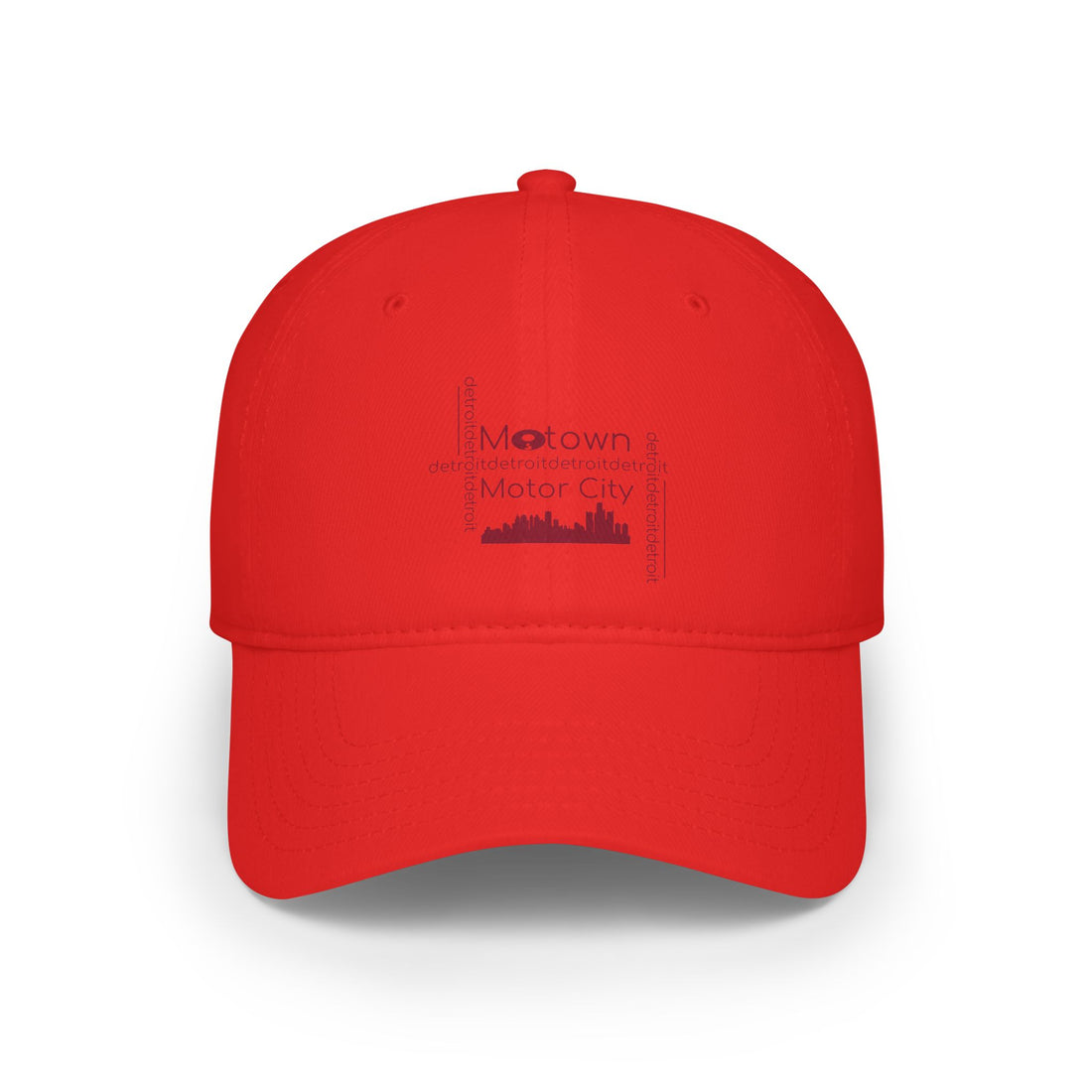 Motown Motor City Baseball Cap - Red - Tonyalicious Tees
