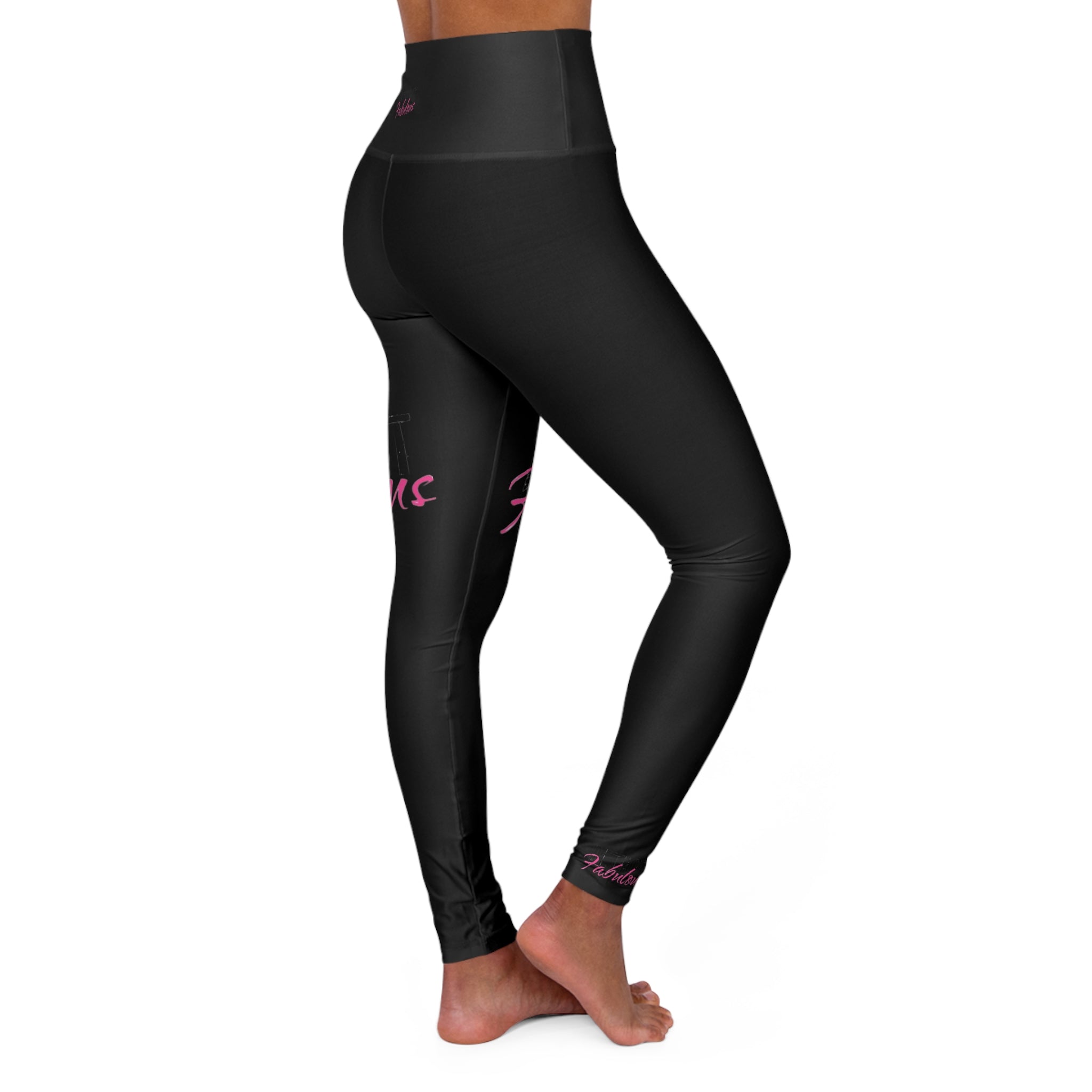 Detroit Fabulous Black High-Waisted Yoga Leggings - Tonyalicious Tees