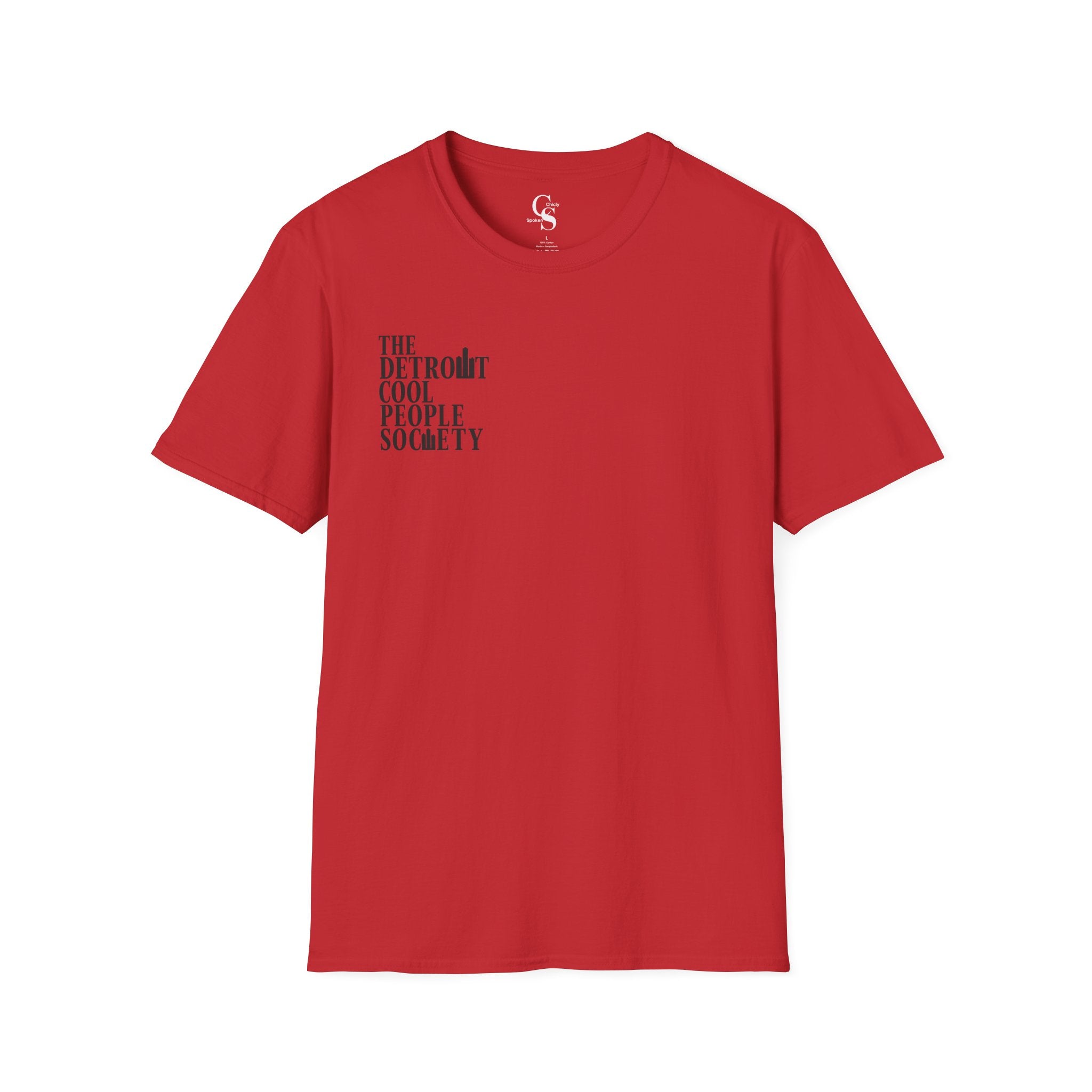 Detroit Cool People Society Tee - Front and Back Print Alternate Colors