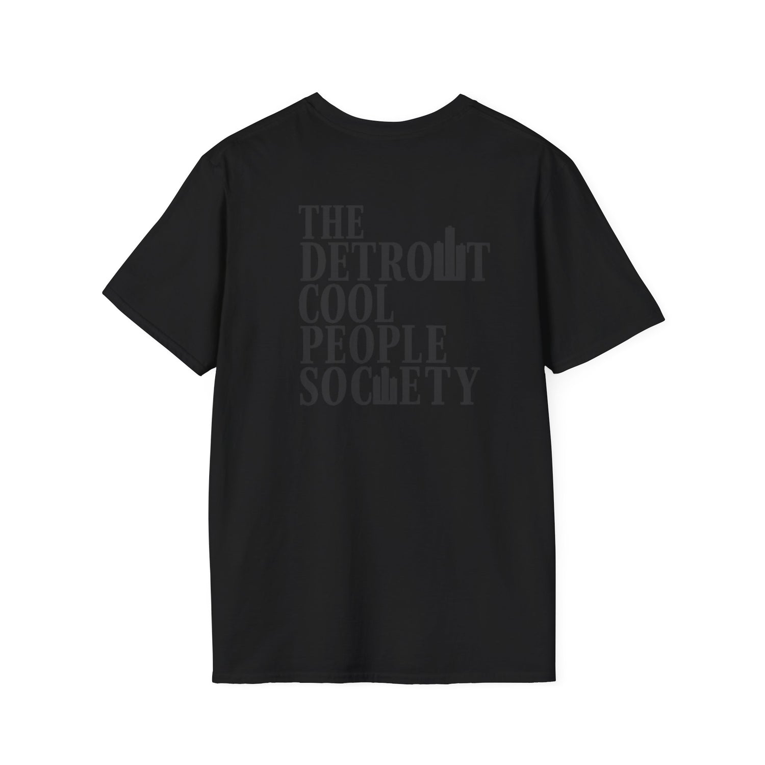 Detroit Cool People Society Tee - Front and Back Print Alternate Colors