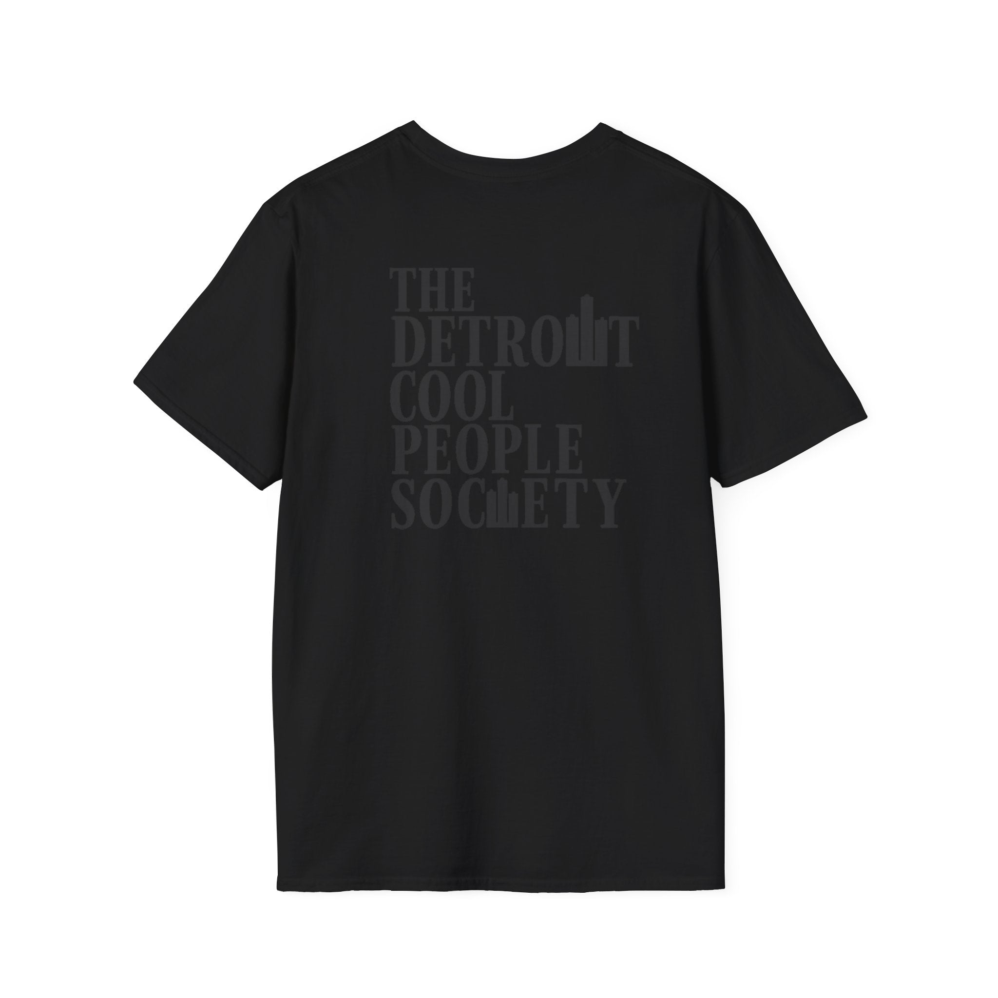 Detroit Cool People Society Tee - Front and Back Print Alternate Colors