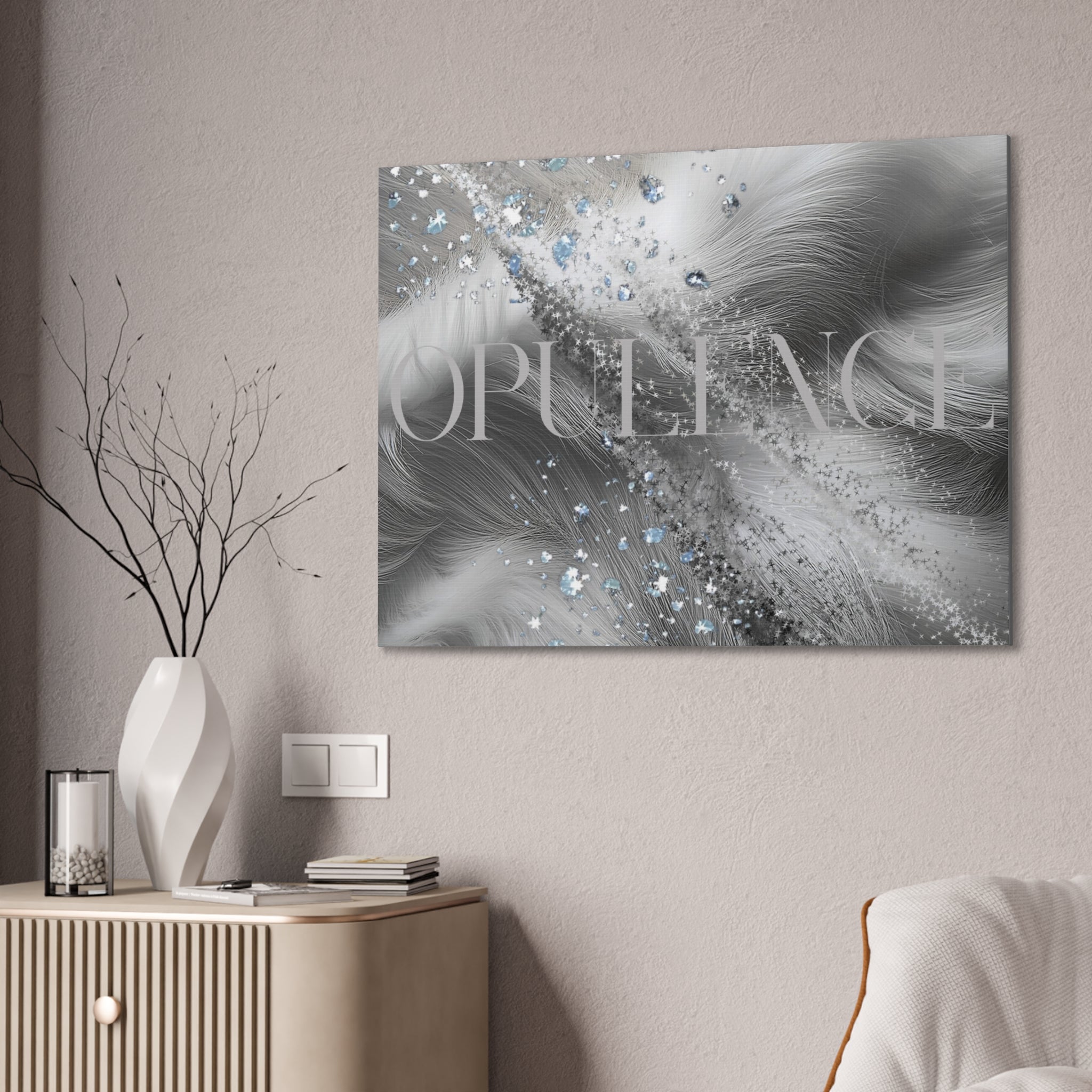 Opulence Silver Wall Art
