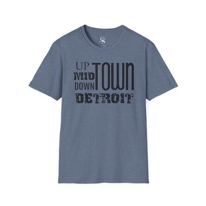 Up, Mid, Downtown Detroit Tee - Tonyalicious Tees
