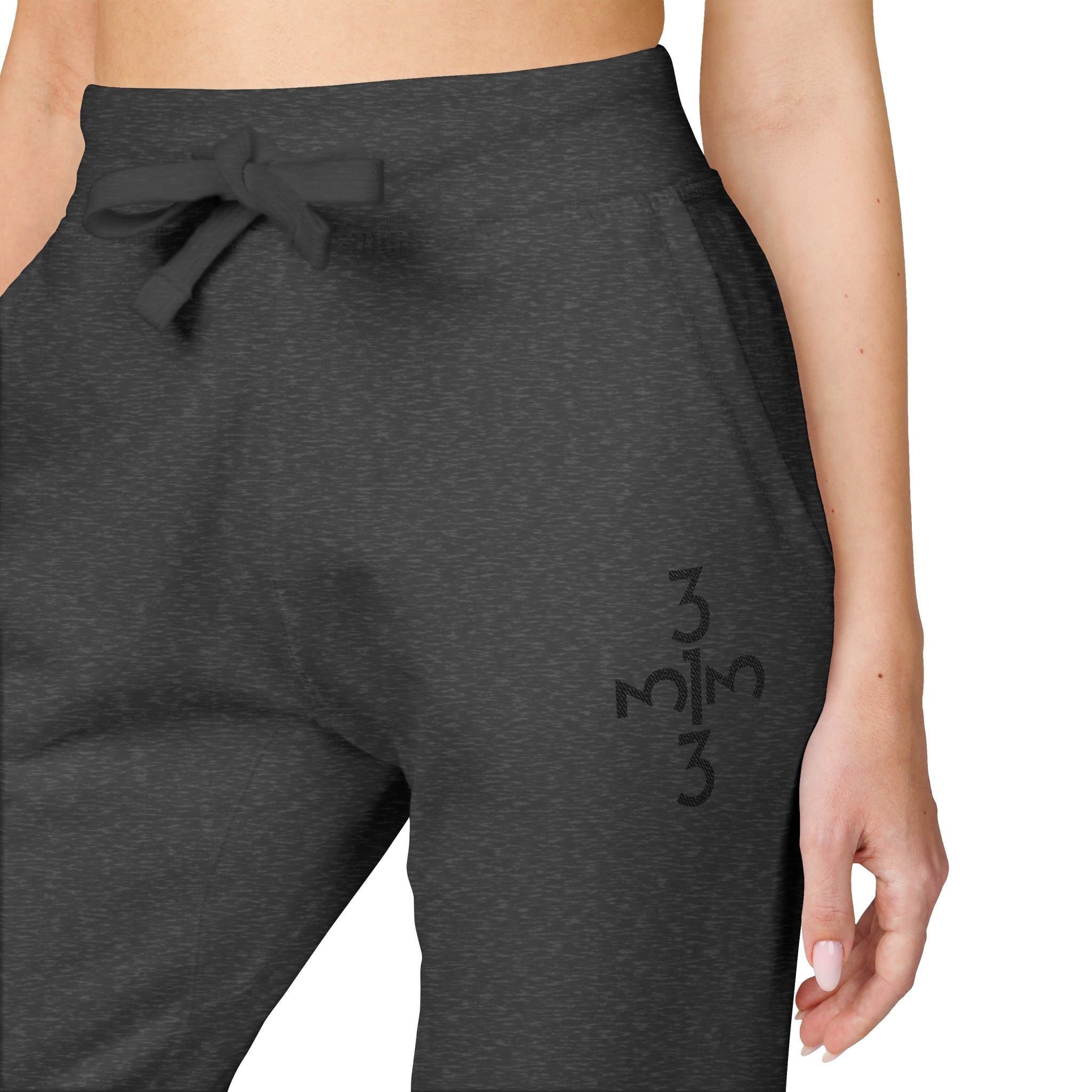 Twisted 313 Unisex Embroidered Joggers - Black Print - Tonyalicious Tees