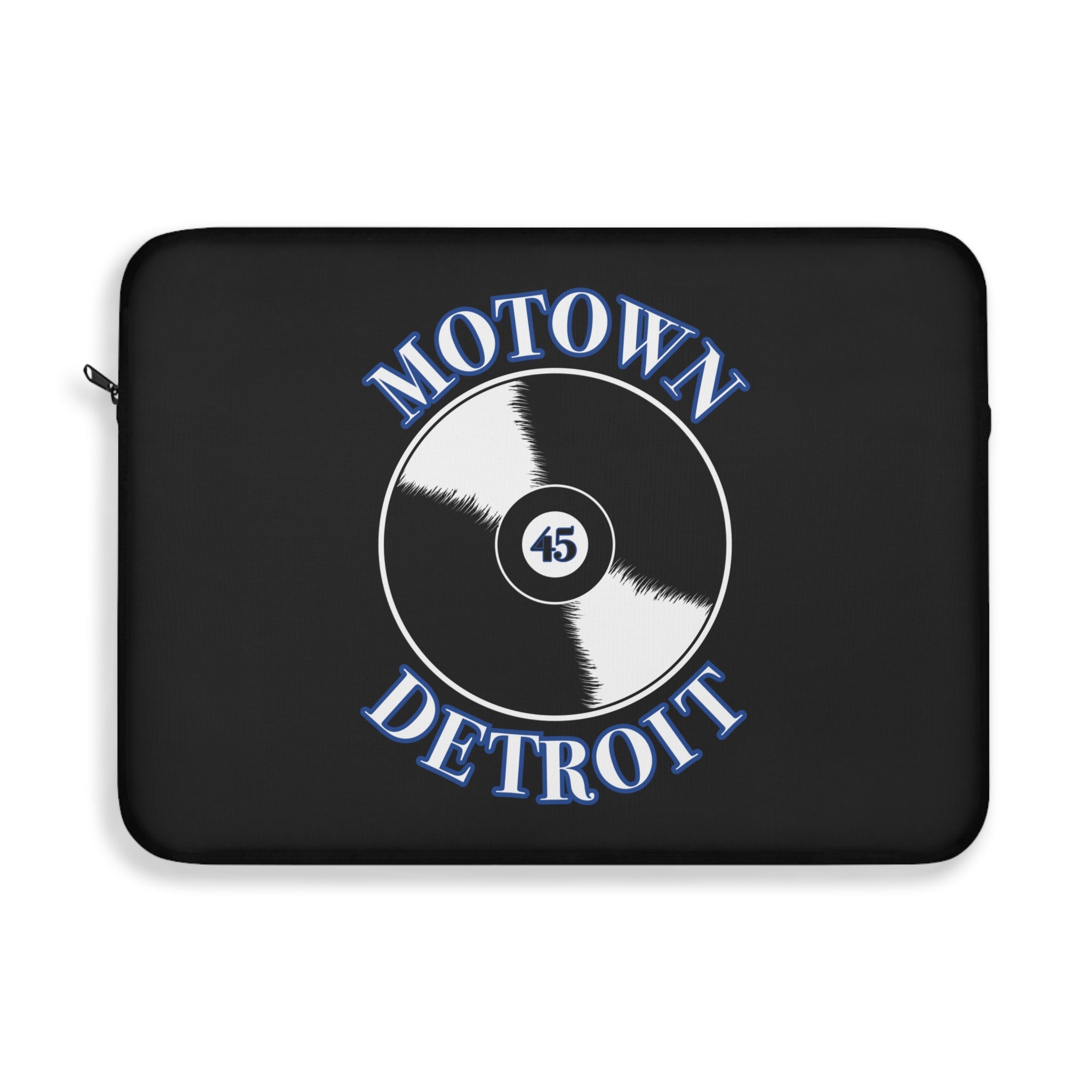 Motown Detroit 45 Laptop Sleeve - Blue - Tonyalicious Tees