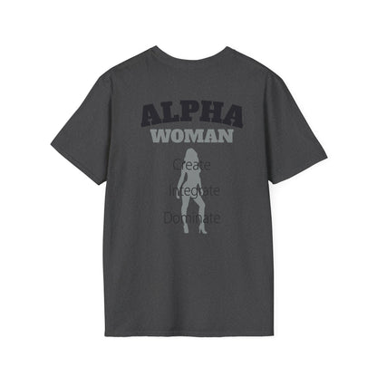 Alpha Woman Tee - Front and Back Print - Tonyalicious Tees