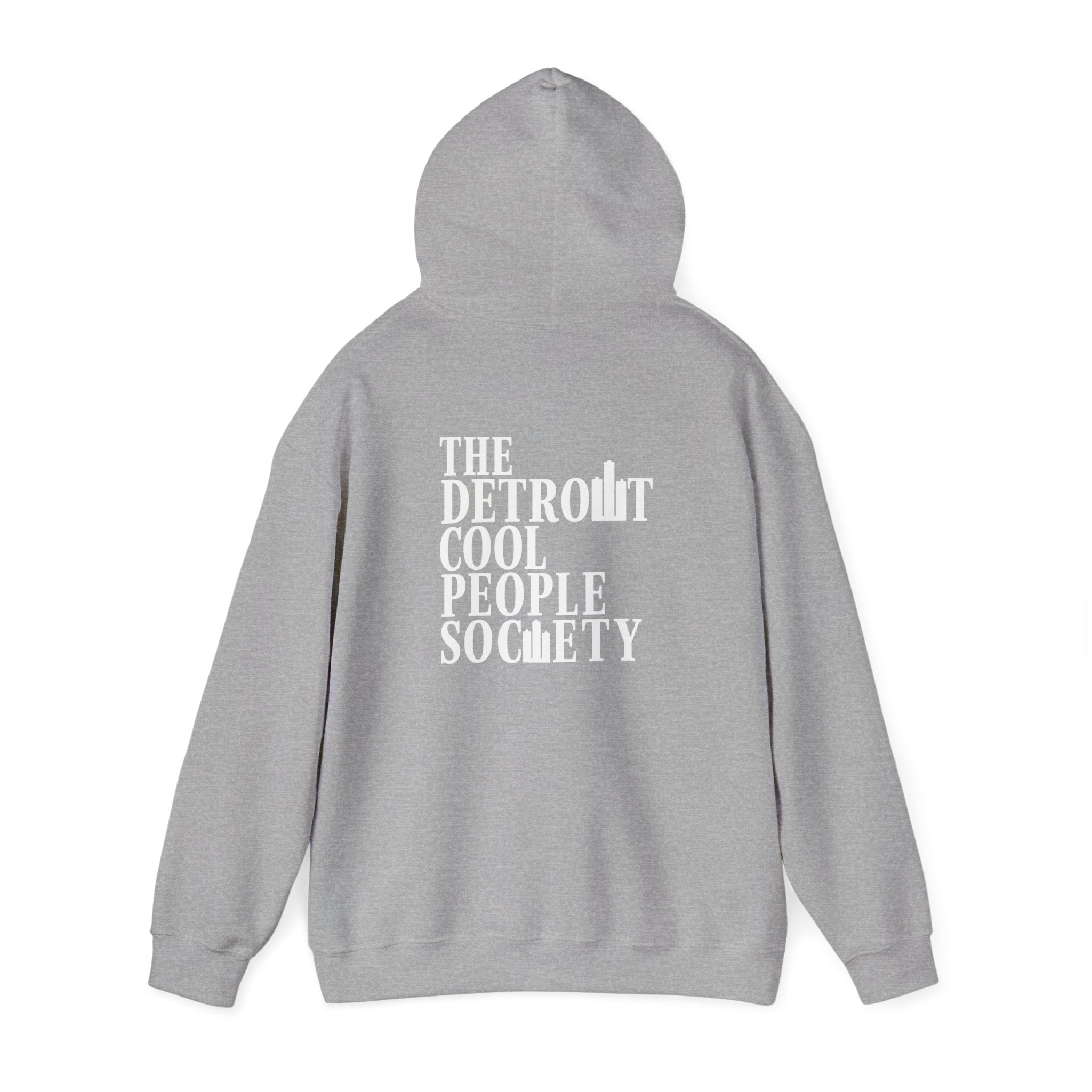 The Detroit Cool People Society Hoodie - Front and Back print - Tonyalicious Tees