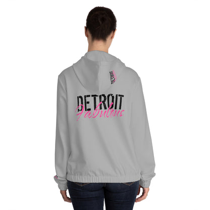 Detroit Fabulous Gray Lightweight Zip Hoodie - Tonyalicious Tees