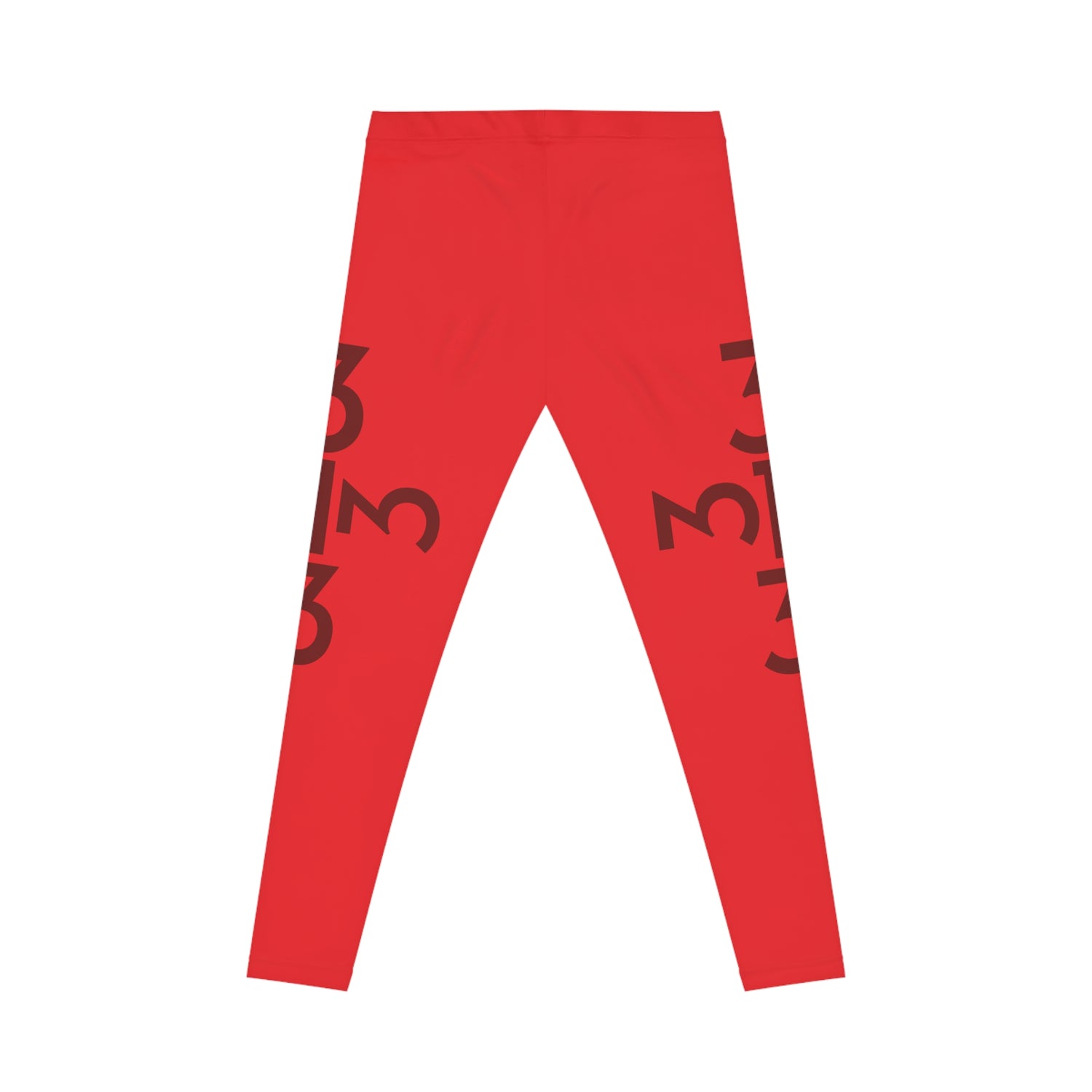 Twisted 313 Bold Red on Red Leggings - Tonyalicious Tees