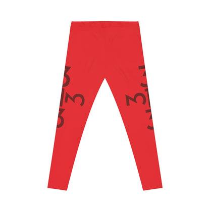 Twisted 313 Bold Red on Red Leggings - Tonyalicious Tees