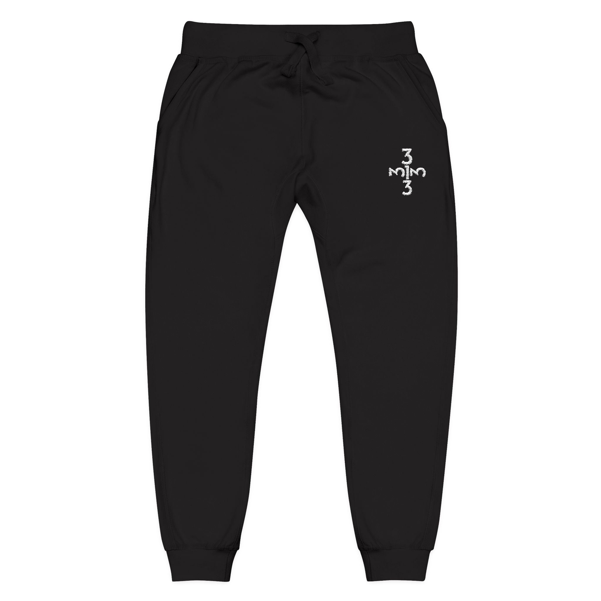 Twisted 313 Unisex Embroidered Joggers - White Print - Tonyalicious Tees