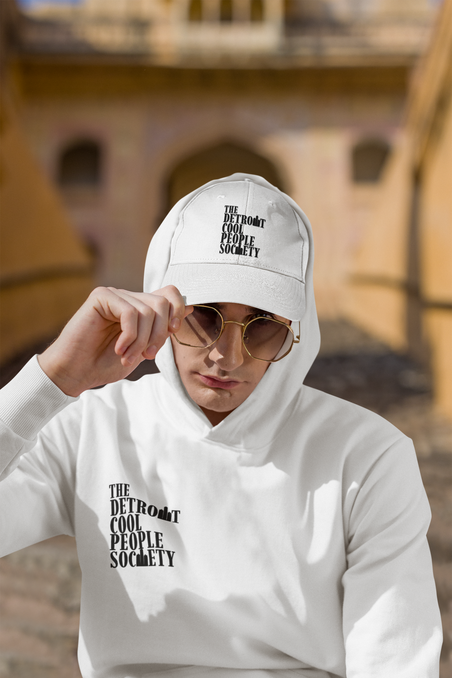 The Detroit Cool People Society Hoodie - Front and Back print