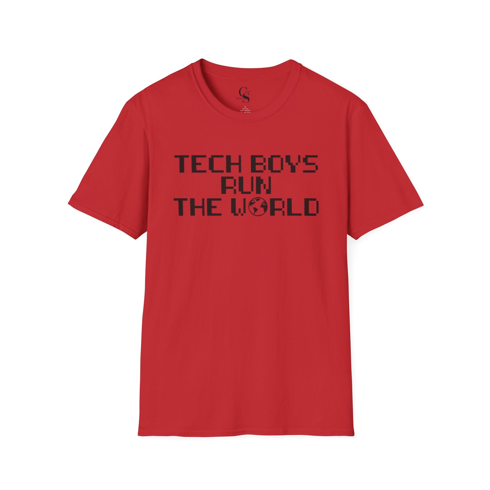 Tech Boys Run the World Tee - Front and Back Print