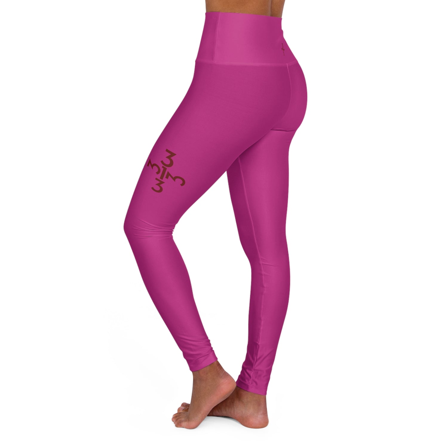 Twisted 313 Fuchsia High Waisted Yoga Leggings - Tonyalicious Tees