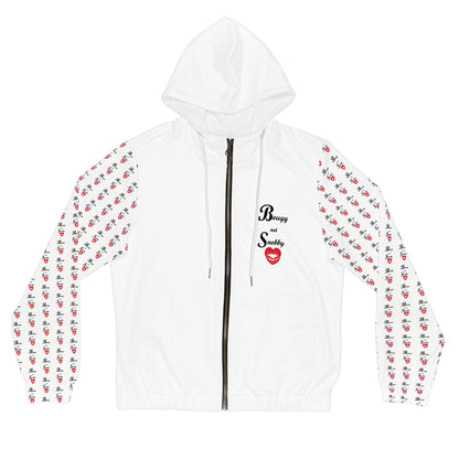 Bougy not Snobby Women’s Full-Zip White Hoodie - Tonyalicious Tees