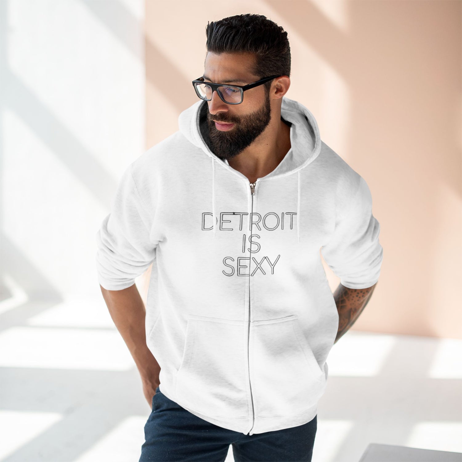 Detroit Sexy Zip Hoodie - Tonyalicious Tees