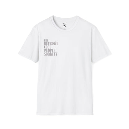 Detroit Cool People Society Tee - Front and Back Print Alternate Colors - Tonyalicious Tees