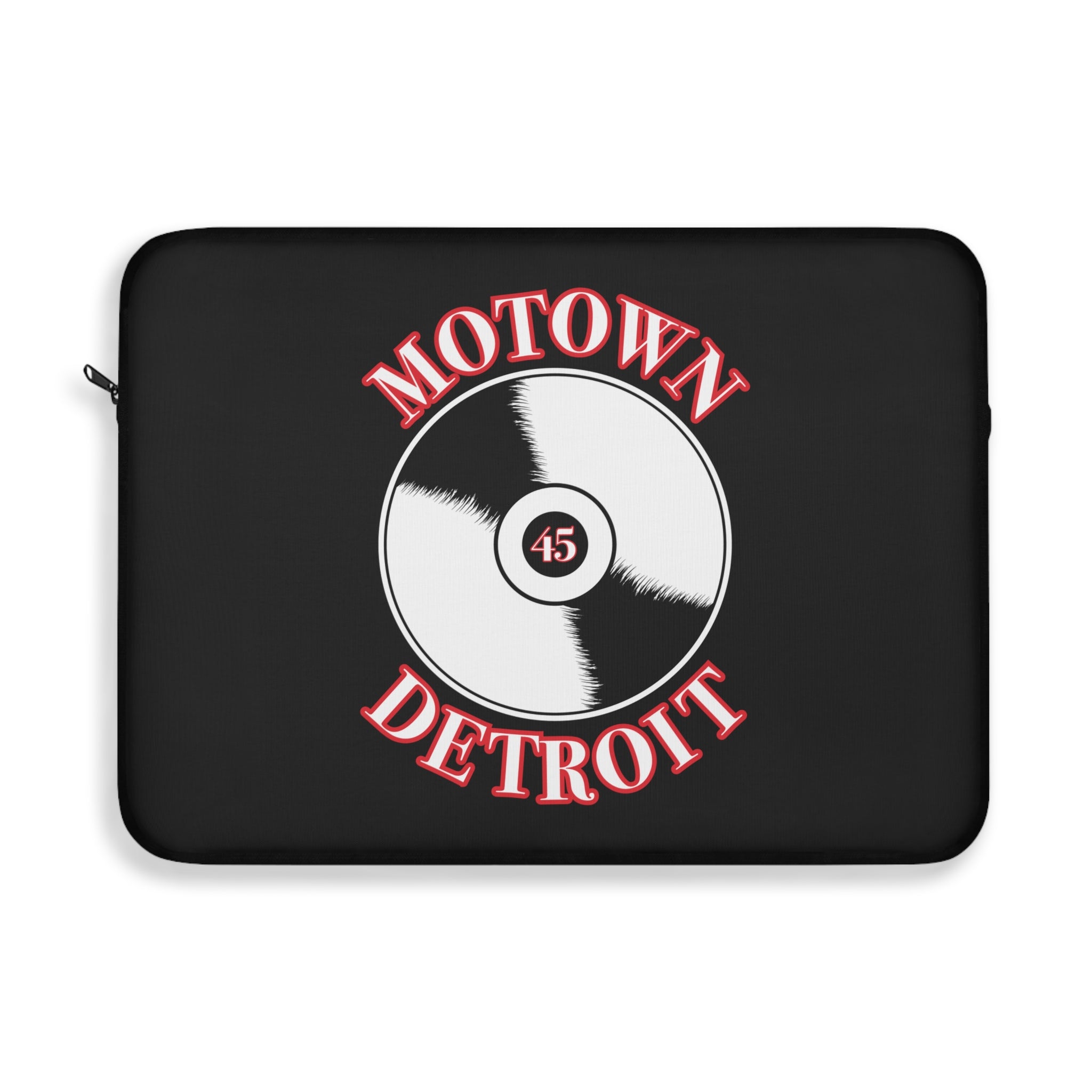 Motown Detroit 45 Laptop Sleeve  - Red - Tonyalicious Tees