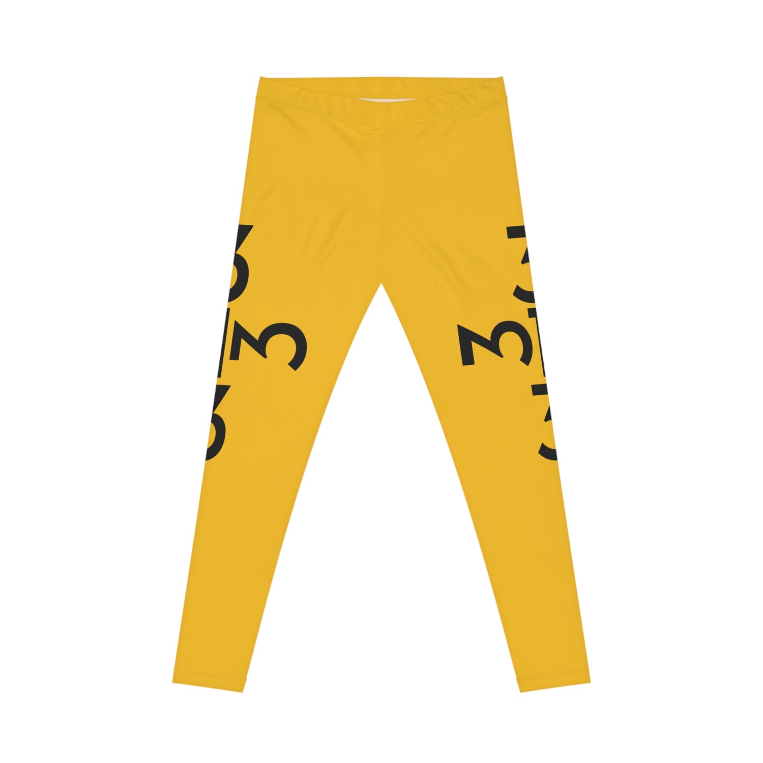 Twisted 313 Bold Black and Yellow Leggings - Tonyalicious Tees