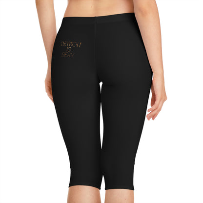 Detroit is Sexy Animal Print Capri Leggings - Tonyalicious Tees